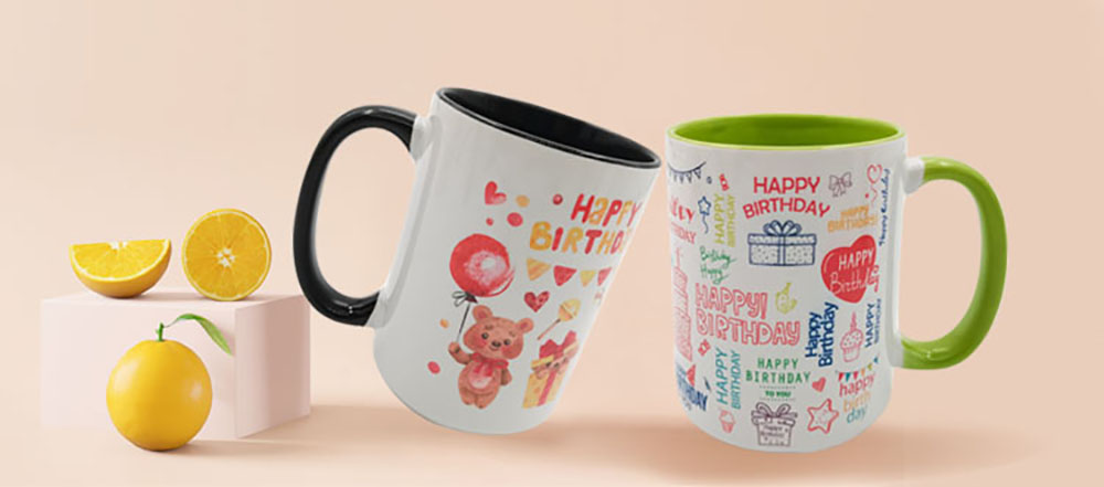 15oz Sublimation Ceramic Coffee Mug, එය මග් මුද්‍රණ යන්ත්‍රයක් හෝ මග් එතුමකින් sublimation මුද්‍රණය සඳහා හොඳින් ආලේප කර ඇත.පිඟන් සෝදන යන්ත්රය සහ මයික්රෝවේව් ආරක්ෂිතයි.විශේෂත්වයක් ඇති කිරීම