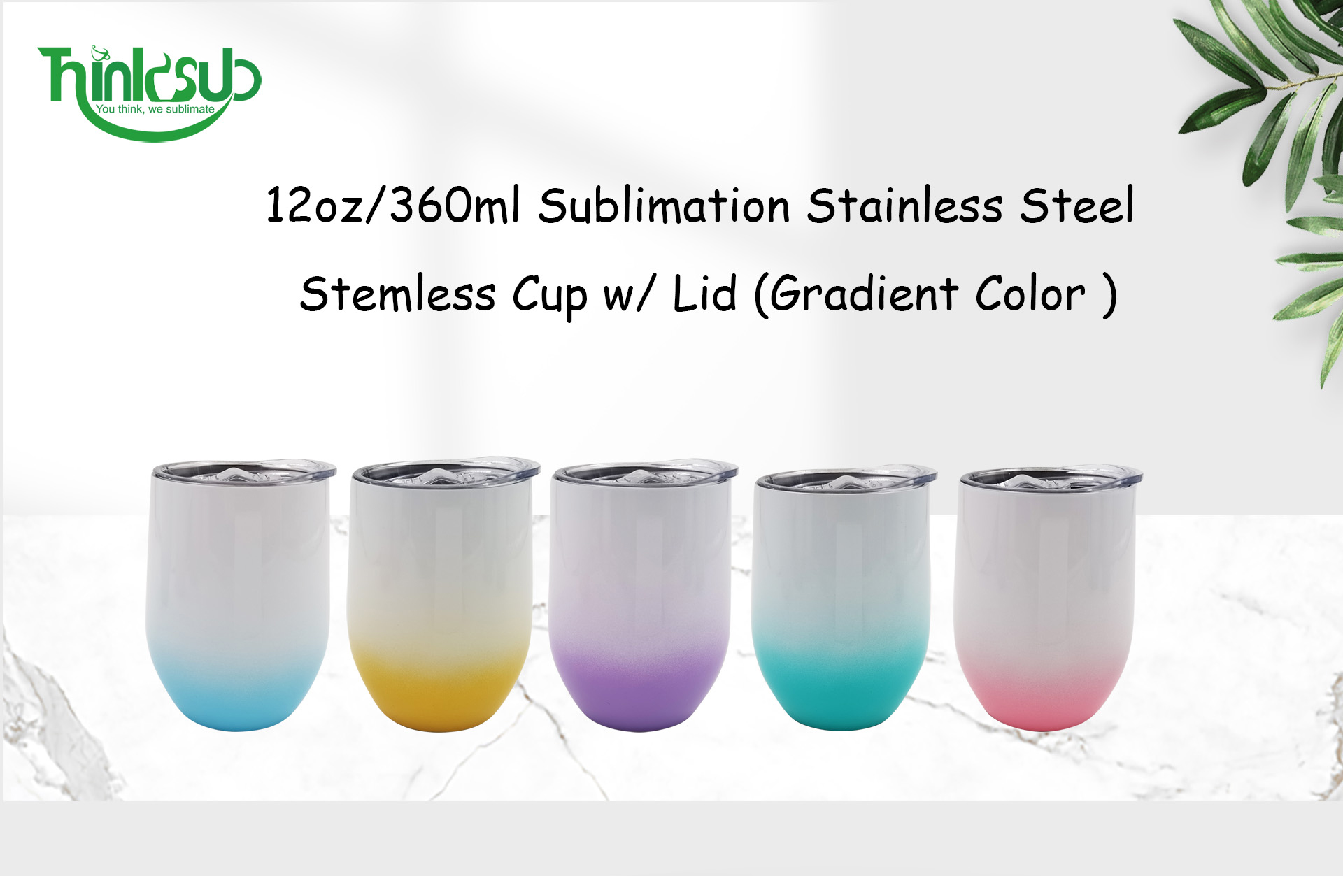 factory wholesale customized 11oz sublimation gradient