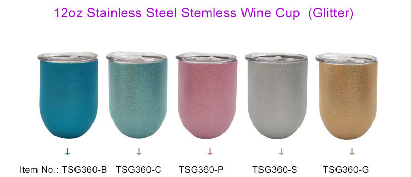 Sublimation Glittering Series Stainless steel double wall vacuum cup (2)